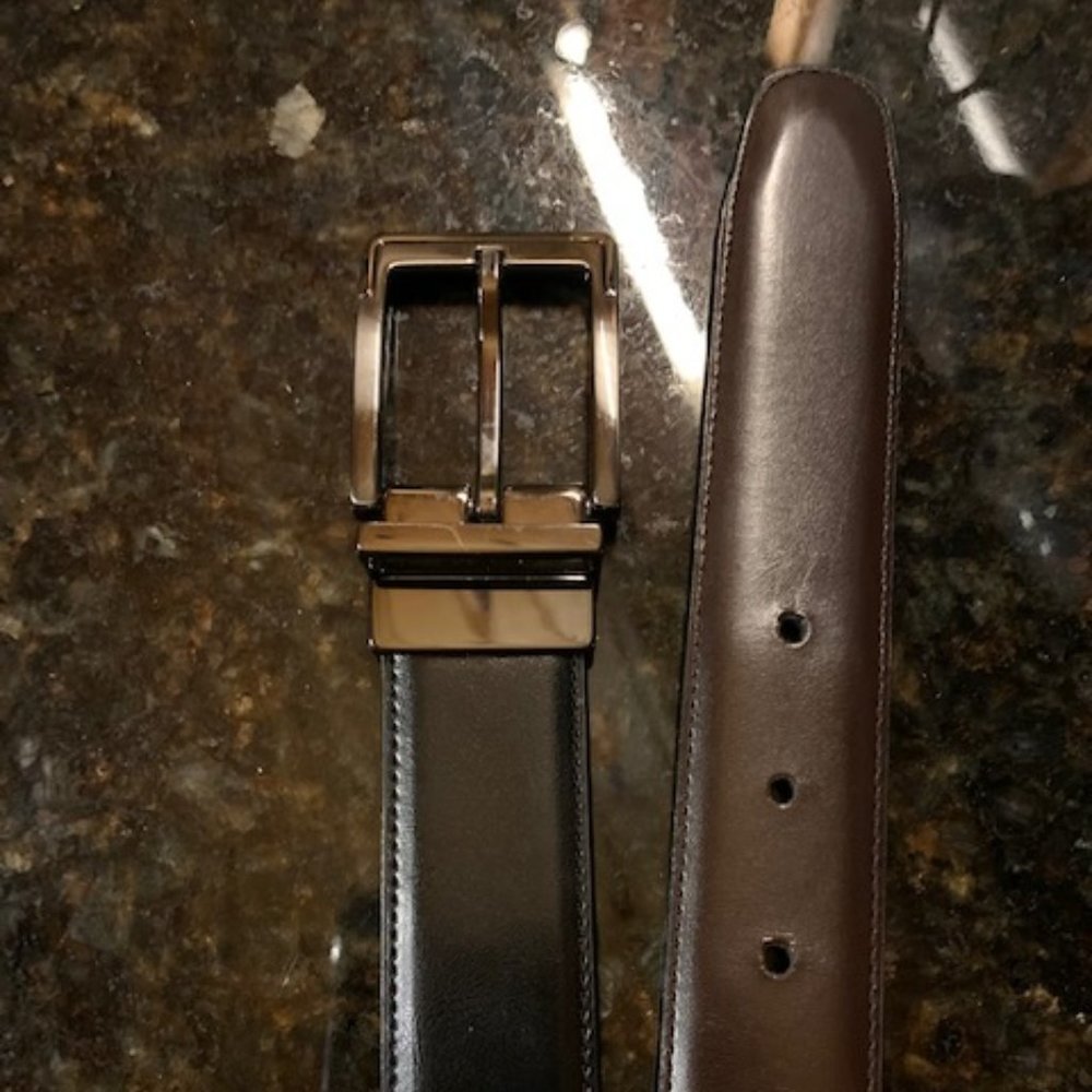 Men's 34" Genuine Leather Brown Belt
